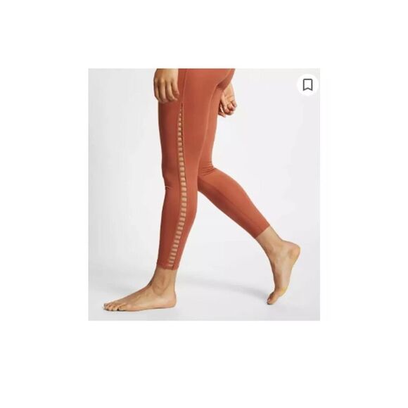 Nike Power 7/8 Training Legging Womens L Dusty Peach BQ8633-252 Yoga Gym - Picture 2 of 8